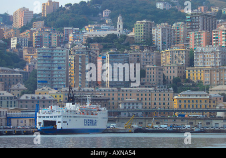 Italie Ligurie Gênes Genova Harbour Banque D'Images