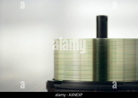 Une pile de cd. Banque D'Images
