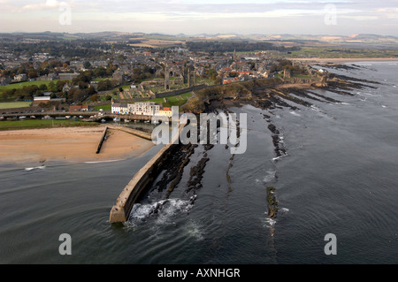 Vue aérienne de St Andrews en Écosse Fife Banque D'Images