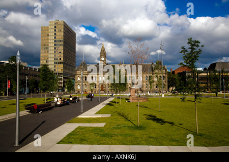 Victoria Square Hôtel de ville de Cleveland Teesside Middlesbrough Angleterre Banque D'Images