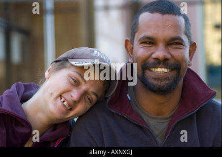 2 Les personnes sans domicile dans l'amour Banque D'Images