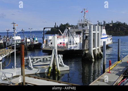 L'île Thetis - Kuper Island BC Ferry Terminal à Ladysmith d''île de Vancouver Banque D'Images