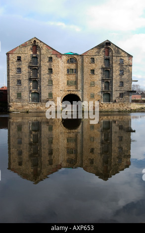 Calder et Hebble Entrepôt Navigation, bâtiment classé Grade II sur le front industriel à Wakefield West Yorkshire Banque D'Images