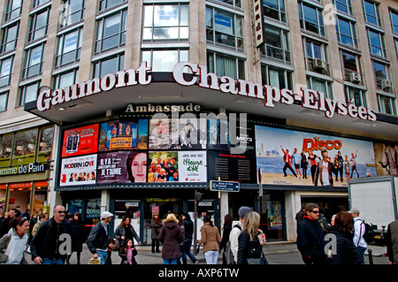 Paris Cinéma Gaumont Film Photo Film Spectacle Champs Elysées Banque D'Images