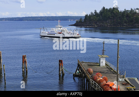 L'île Thetis - Kuper Island BC Ferry Ladysmith l'île de Vancouver Banque D'Images