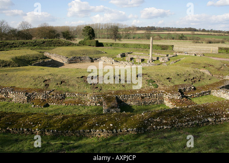 Demeure du deuxième siècle Théâtre Romain de Verulamium, St Albans, Hertfordshire. La première construction datant de l'AN140. Banque D'Images