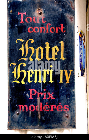 Ile de la Ville Hôtel Henri IV 4 Paris France Banque D'Images