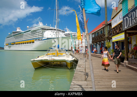 Croisière de St John à Antigua Antilles Banque D'Images