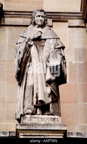 Charles Louis de Secondat baron de la Brede et de Montesquieu Louvre Paris France French Banque D'Images