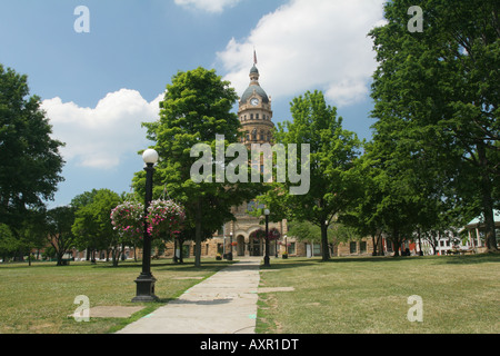 Trumbull County Courthouse Warren dans l'Ohio l'Art Roman Richardsonien Banque D'Images