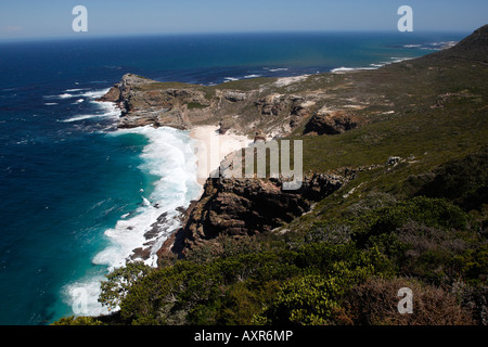 Le spectaculaire littoral vue de la pointe du cap Cape town western cape province afrique du sud Banque D'Images