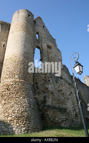 En France Château d'Angles sur l'Anglin Banque D'Images