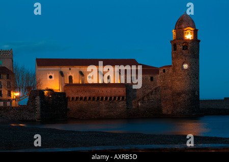 Eglise Notre Dame des Anges Collioure France Banque D'Images