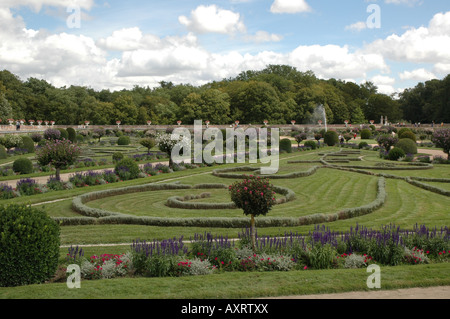 Le Château de Chenonceaux, Bléré, Tours, Indre-et-Loire, Centre, France Banque D'Images