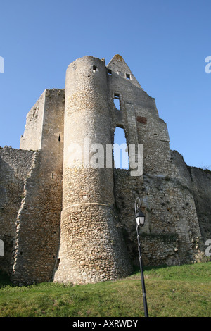 En France Château d'Angles sur l'Anglin Banque D'Images