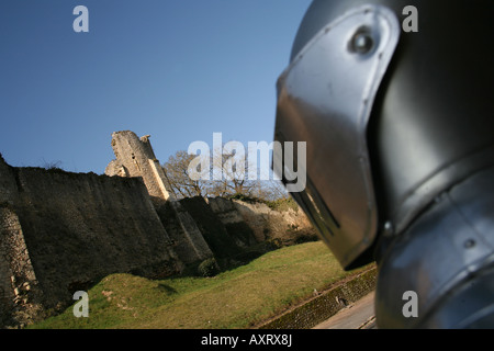 En France Château d'Angles sur l'Anglin Banque D'Images