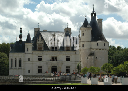 Le Château de Chenonceaux, Bléré, Tours, Indre-et-Loire, Centre, France Banque D'Images