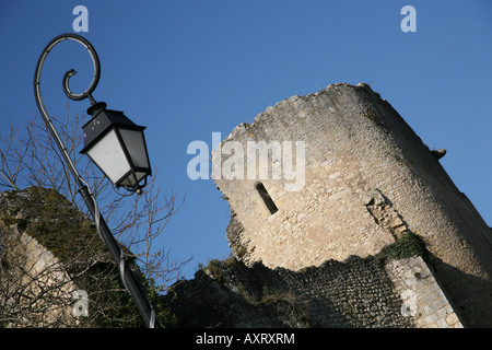 En France Château d'Angles sur l'Anglin Banque D'Images