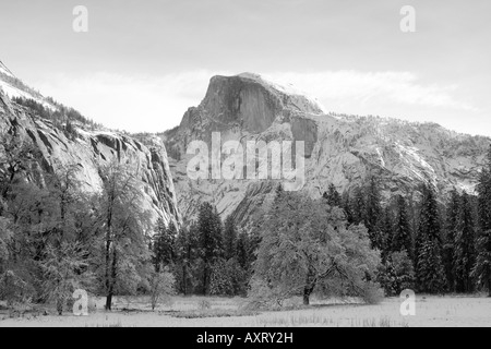 Demi dôme de neige USA Yosemite Banque D'Images