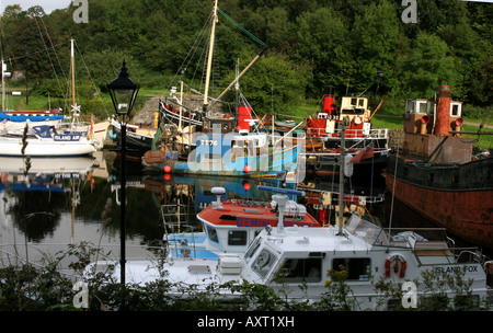 Bassin du Canal Crinan, Argyle, Ecosse Banque D'Images