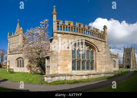 Worcestershire en Angleterre le marché de la ville historique de evesham Églises de tous les Saints et St Laurent et l'Abbé Lichfield s 16e Banque D'Images