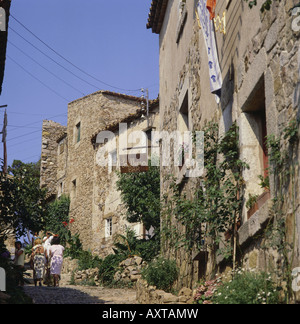 Géographie / voyages, Espagne, Costa Brava, Tossa de Mar, plage, tourisme, vacances, vacances, vacances, voyage, bâtiments, ... Banque D'Images