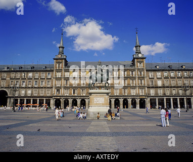 Géographie / voyages, Espagne, Madrid, places, la Plaza Mayor avec monument de Philipp III. (Par Juan de Bolonia et Pietro Tacca) buil Banque D'Images