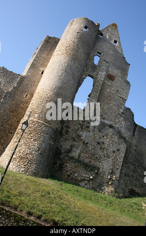 En France Château d'Angles sur l'Anglin Banque D'Images