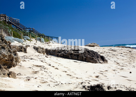 Plage de Prevelly Park, populaire pour les familles, Maragret river ,l'ouest de l'Australie Banque D'Images