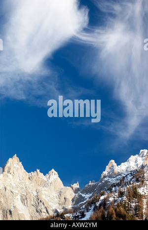 Aiguilles de Chamonix Banque D'Images