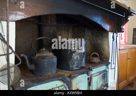Poêle à bois à l'ancienne Banque D'Images