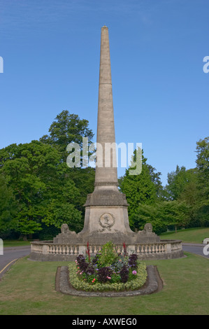 Queen Victoria Memorial Obelisk, Royal Victoria Park, Bath, Somerset, Angleterre Banque D'Images