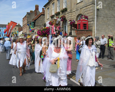 Glastonbury 2004 Conférence de déesse Banque D'Images
