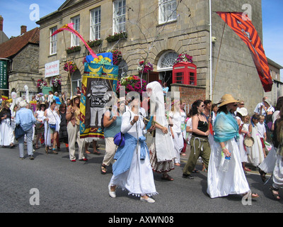 Glastonbury 2004 Conférence de déesse Banque D'Images