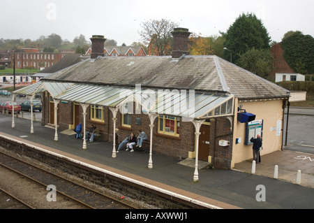 La gare sur la ligne de Cœur du Pays de Galles à Llandrindod Wells powys Pays de Galles UK Banque D'Images