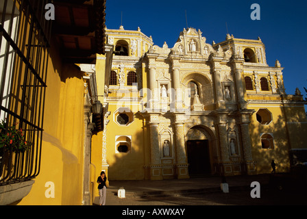 L'église de La Merced, Antigua, UNESCO World Heitage Site, Guatemala, Amérique Centrale Banque D'Images