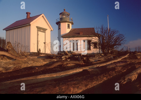 Robinson, point phare Vashon Island, État de Washington, États-Unis d'Amérique, Amérique du Nord Banque D'Images