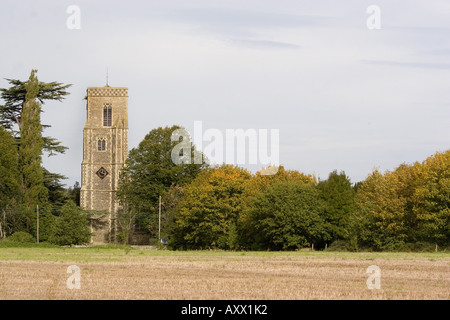 Eglise St Georges dans le village d'Stowlangtoft Suffolk Banque D'Images