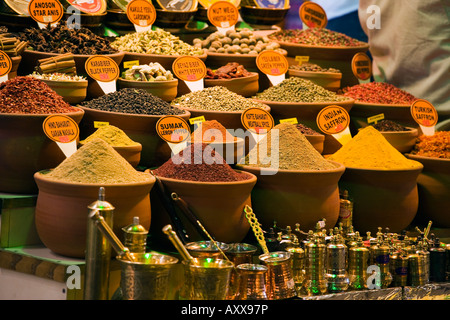 La région de Marmara, Istanbul, Turquie ; Spice Bazaar aka marché égyptien Banque D'Images