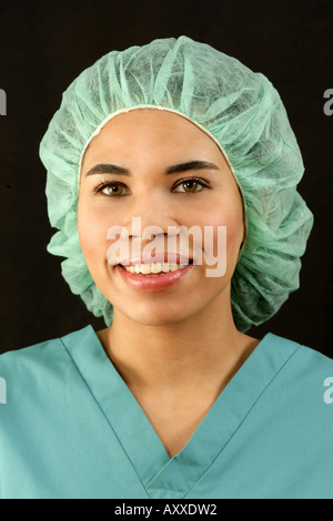 Portrait d'un médecin spécialiste de la haute technologie, une infirmière ou un autre travailleur de la santé. Banque D'Images