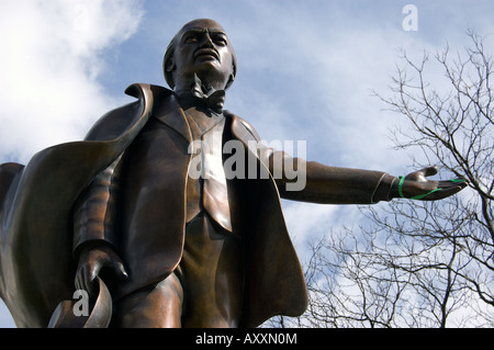 David Lloyd George statue en place du Parlement Banque D'Images