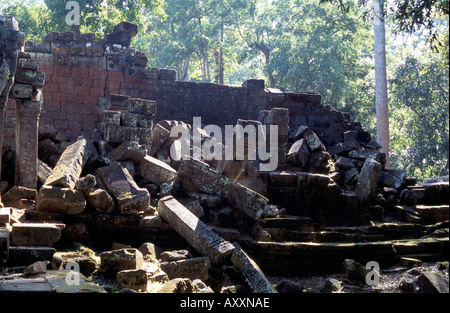 Siem Reap, Ta Prohm, Dschungeltempel Banque D'Images