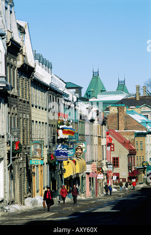 La rue Saint Louis, ville de Québec, Québec, Canada, Amérique du Nord Banque D'Images