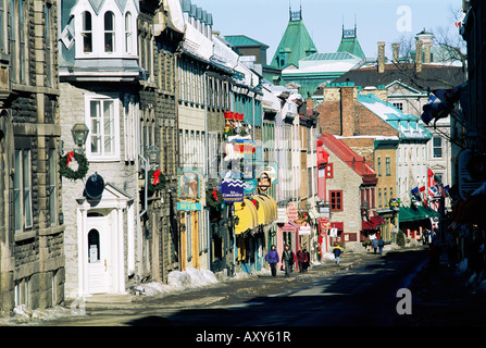 La rue Saint Louis, la ville de Québec, Québec, Canada, Amérique du Nord Banque D'Images