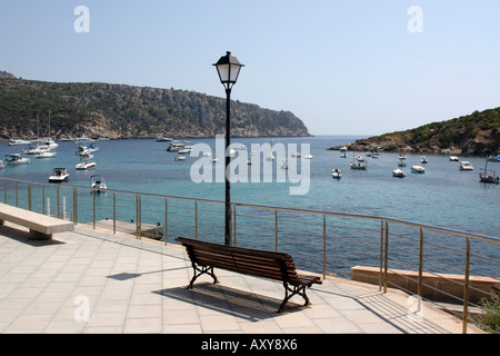 Donnant sur le port de Majorque, Espagne Banque D'Images