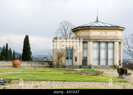 Le belvédère de la Villa Medici la Petraia, un ravissant pavillon construit au 19e C par la famille de Savoie Banque D'Images