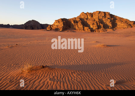 Désert, Wadi Rum, Jordanie, Moyen-Orient Banque D'Images