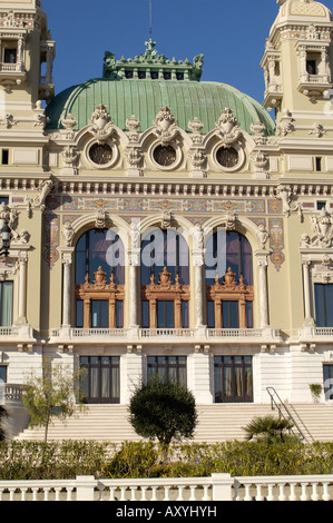 Casino, Monte Carlo, Principauté de Monaco, Cote d'Azur, Méditerranée, Europe Banque D'Images