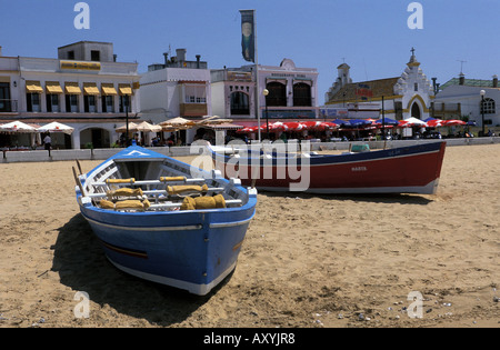 Sanlucar de Barremeda le restaurant strip Bajo de Guia Banque D'Images