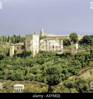 Géographie / voyages, Espagne, Grenade, Alhambra, vue, , Banque D'Images